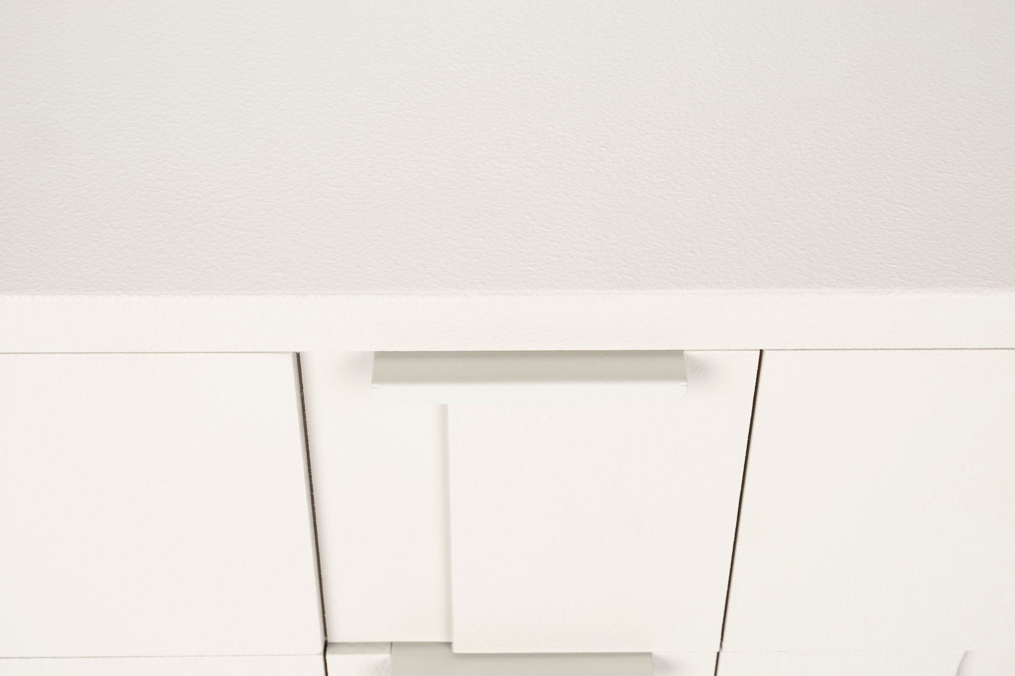 Funk Geometric Off White Bedside Table | 3 Drawers